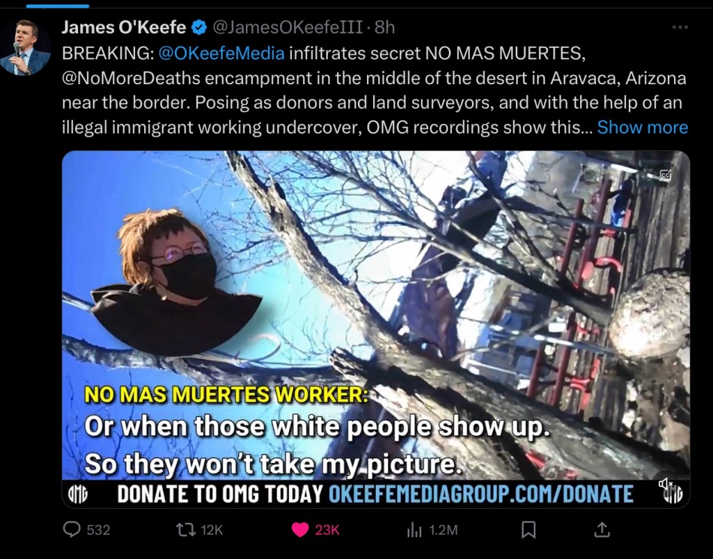 Unveiling the Dark Underbelly of Border Humanitarianism: James O’Keefe Exposes Alarming Truths